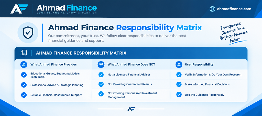 Ahmad Finance disclaimer